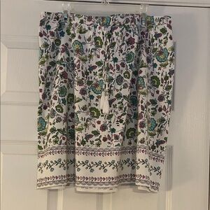 J. Jill Multicolor Floral Skater Skirt